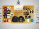 Banner promocional com o logo da coroa de Michael Jackson no topo, exibindo o Ultimate Michael Jackson Fan Bundle sobre fundo dourado, com camisetas estampadas, jaqueta bordada, bolsa tote, meias, vinis e CDs de álbuns do artista, além dos dizeres concorra ao kit exclusivo para fãs de Michael Jackson, inscrição grátis e saiba mais.