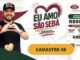 Banner publicitário da campanha Eu Amo São Sebá que incentiva o consumo no comércio local através de sorteios de prêmios em dinheiro para clientes cadastrados.