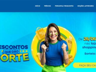 Banner do Liquida Grande Recife 2026 com mulher sorrindo e pintura no rosto nas cores do Brasil, anunciando descontos de 26/06 a 04/07 nas lojas da Região Metropolitana do Recife e sorteio em 10/07/2026.