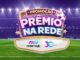 Arte promocional da campanha Prêmio na Rede da empresa MW Redemagic, apresentando temática de futebol em um estádio iluminado e selo de trinta anos.