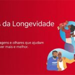 Banner dos Prêmios da Longevidade 2026 da Bradesco Seguros com ilustrações de famílias e o convite para inscrição