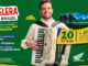 Banner da promoção Acelera Pau Brasil Motos, com prêmios de 10 TVs 55 polegadas e mais de 100 vouchers de compras, válida para Bahia, Pernambuco e Paraíba.