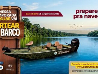 Promoção Big Lar sorteia barco Sierra 5.5 Barcos Rondon lançamento 2026, com motor Mercury, autorizada pelo certificado SPA/ME nº 06.049920/2026.