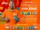 Neymar segura um bowl colecionável Canção com nuggets e aponta para ele, ao lado de outros modelos da coleção, promovendo a ação Central do Sofá: a cada R$50 em compras, o consumidor recebe um bowl colecionável.
