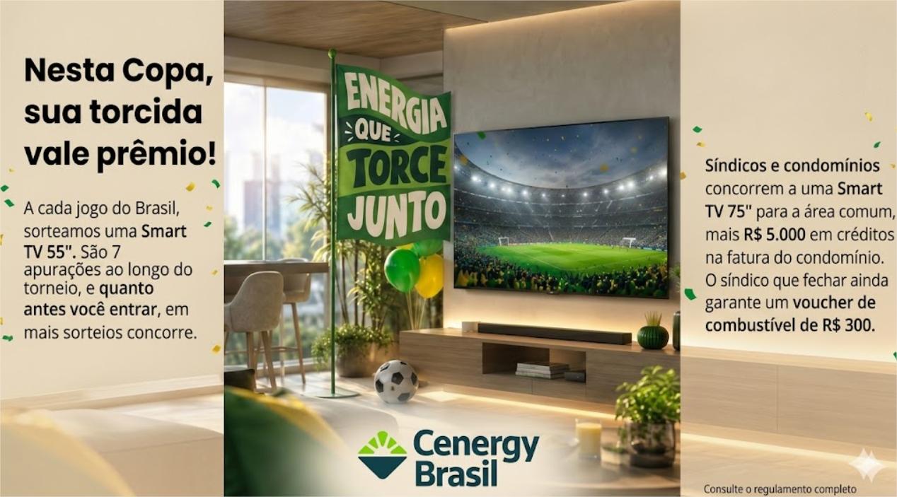 Promoção Cenergy Brasil: Smart TV no sorteio [Resultado]