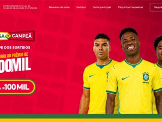 Banner da promoção Entrega Campeã do iFood com três jogadores da Seleção Brasileira de Futebol vestindo a camisa amarela, divulgando sorteio de R$500 mil e sorteios semanais de R$100 mil.