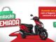 Banner da Promoção Proteção Premiada da Seguros Honda, com imagem de uma scooter Honda Elite vermelha e preta em destaque.