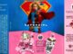Pôster promocional do filme Supergirl com a personagem voando no centro, acompanhado da mascote da Milky Moo e detalhes de uma promoção de ingressos de cinema.