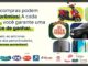 Banner promocional da 7ª edição da campanha Sua Festa Premiada, com prêmios como moto, smartwatch, carro, geladeira, celular e batedeira, além de logos dos patrocinadores.
