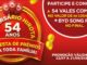 Arte promocional do aniversário de 54 anos do Hirota, com balões vermelhos e dourados formando as letras H, selo comemorativo dourado e vermelho ao centro com os dizeres Aniversário Hirota 54 Anos, faixa inferior anunciando uma festa de prêmios para toda família, balões amarelos ao fundo e texto informando participação para concorrer a 54 vales-compras no valor de R$1.054,00 cada mais um BYD Song Pro no final, com promoção válida de 22/07 a 21/09/2026.