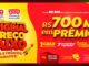 Banner da promoção de Aniversário do Novo Atacarejo e Novo Atacarejo Mercatto, com prêmios de R$700 mil, incluindo uma casa, caminhões de prêmios e sorteios de 1 ano de feira grátis.