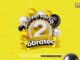 Banner do Aniversário Premiado Obratec 2 anos em São Luís no Maranhão, com balões dourados, brancos e pretos sobre fundo amarelo, válido de 01.07 até 03.10.