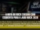 Banner promocional da Eisenbahn anunciando a Rota do Rock com esquentas oficiais nos bares Manifesto de Ribeirão Preto e São Paulo para o festival João Rock 2026, com fotos de torcedores comemorando e logo do bar Manifesto iluminado.