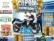 Banner promocional Cupom Premiado 2ª Fase de Toledo, com moto Honda Transalp XL 750 0Km, homem comemorando, criança em bicicleta e brinquedos Sylvanian Families, logotipos Panambi Shopping, Motopark Honda e ACIT Toledo.