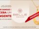 Banner promocional da Belle Semijoias anunciando doação de sangue em junho com brinde de pingente banhado a ouro 18k em formato de gota com coração recortado, celebrando o Mês Mundial do Doador de Sangue, com faixa vermelha "Prorrogado" e data limite de retirada em 12/07/2026.