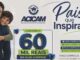 Imagem promocional da campanha Pais que Inspiram da ACICAM em Campo Mourão, no Paraná, com pai e filho sorrindo abraçados, logotipo da ACICAM ao centro e tabela de premiação em vales-compras somando R$60.000,00