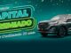 Banner da promoção Capital Premiado do Sicoob Credimonte, comemorando 35 anos, com destaque para SUV Caoa Chery Tiggo 7 Sport 1.5 Turbo sorteada