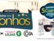 Banner da promoção Cozinha dos Sonhos das Lojas G, com selo destacando sorteio de 5 cozinhas equipadas com produtos Brinox e Coza, avaliadas em R$1.000,00 em produtos, ao fundo utensílios de cozinha pendurados e à direita um jogo de panelas, ralador, jarra medidora e potes, com os logotipos Brinox, Clube Lojas G e Coza na parte inferior.