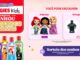 Banner da promoção Huggies Kids Comprou, Ganhou, com bonecas de pelúcia das Princesas Disney e bonecos da Marvel ao lado de produtos Huggies Kids