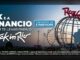 Banner promocional da Mix e Drogaria Venâncio anunciando sorteio de viagem para o Rock in Rio, com globo metálico do festival, roda-gigante ao fundo e selo cadastre-se e participe