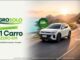 Banner promocional da Agrosolo 35 Anos com um Volkswagen Tera zero km em movimento em estrada litorânea ao pôr do sol, anunciando sorteio de carro para o dia 1º de janeiro de 2027.