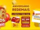Banner do Aniversário Redemais 26 Anos: a partir de R$100 em compras, receba uma raspadinha e concorra a vales-compra.