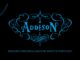 Imagem promocional do concurso "Money Is Everything" de Addison Rae pela Sony Music, com fundo preto e logotipo estilizado em azul turquesa com arabescos ornamentais.