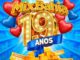 Banner da promoção de aniversário de 19 anos do Mix Bahia com vale-compras de R$300,00 e balões decorativos.