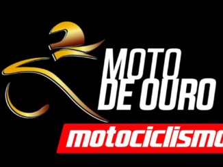 Logotipo do prêmio Moto de Ouro 2026 da revista Motociclismo, com ícone dourado de motociclista em movimento e fundo preto.