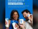 Dois modelos sorridentes seguram produtos CeraVe em fundo azul, com texto anunciando kit de hidratação e 100 premiados na Promoção Barreira Só Com CeraVe.