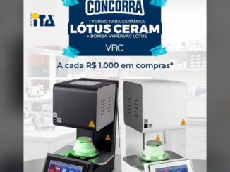 Banner da promoção Dental Ita 2026: concorra a 1 forno para cerâmica Lótus Ceram mais Bomba Hypervac Lótus VRC a cada R$1.000 em compras.