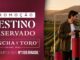 Banner da Promoção Destino Reservado Concha y Toro, com casal brindando com taças de vinho tinto em meio a um vinhedo ao entardecer.