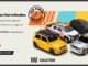 Banner da promoção Miniaturas Fiat Collection 50 Anos, com três miniaturas de carros Fiat clássicos e modernos e informações sobre sorteio e premiação instantânea.