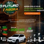 Banner da Promoção O Futuro é Agora da RedeSim, com prêmios de mais de R$300 mil, incluindo 1 carro elétrico 0km e 24 scooters elétricas.