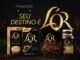 Banner da Promoção Seu Destino É L'Or, com produtos da linha L'Or Espresso sobre fundo escuro dourado.