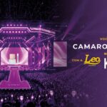 Banner da promoção Você no Camarote Etleé com Leo Cosméticos no Maior Show de K-Pop, com cenário de arena iluminada em roxo e produto Etleé no palco.