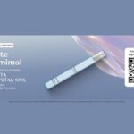 Banner promocional do Boticário apresentando a ação de fluxo Floratta Blue Crystal 10ml, com resgate gratuito via cadastro no aplicativo e 5% de desconto em itens do lançamento Floratta.