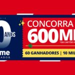 Banner da promoção de aniversário de 60 anos do Beltrame Supermercados, em Santa Maria RS, com prêmios de R$600.000,00 em cartões pré-pagos para 60 ganhadores de R$10.000,00 cada.
