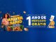 Banner da Promoção Aniversário Delta Supermercados: concorra a 1 ano de mercado grátis e cupons de até R$500 na roleta do aplicativo Classe A.