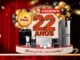 Promoção de aniversário de 22 anos da Rede Plus de Supermercados em São Paulo, com prêmios em eletrodomésticos para a cozinha e chance de ganhar na hora girando a roleta.