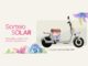 Arte do Sorteio Solar Primavera-Verão por Lenny Niemeyer no Shopping Leblon, com uma scooter elétrica ONN N1Lite com estampa floral exclusiva como prêmio.