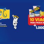 Banner da Promoção Brejeiro pelo Brasil com o mascote Brejeiro, pacotes de arroz Brejeiro Premium e Branco, óleo Brejeiro e anúncio de 10 viagens para Praia do Forte e 1.000 prêmios instantâneos.