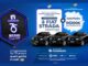 Peça publicitária da promoção Castrolanda 75 Anos Aniversário Premiado, com sorteio de 3 Fiat Strada Freedom 0km 2026/2027 e raspinha com R$100K em prêmios para quem comprar nas lojas da Agropecuária Castrolanda no Paraná e em São Paulo.