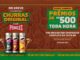 Banner da promoção Churras Original é com Pringles, com três latas de Pringles nos sabores Picanha no Alho, Linguiça com Vinagrete e Costela na Brasa, anunciando prêmios de R$500 toda hora de 29/10/26 a 14/02/27.