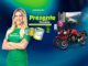 Banner da Promoção Pintou Presente Brasilux, comemorativa aos 33 anos da marca, com prêmios como motos, TV 50 polegadas, caixa de som e geladeira.