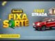 Banner da Promoção Scotch Fixa Sorte 2026, da 3M, com prêmios de 1 Fiat Strada, R$10 mil e R$500 em cashcards, e participação pelo site promocaofixaforte.com.br.