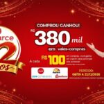 Banner da Promoção de Aniversário Alabarce Supermercados 32 Anos, com prêmio de R$380 mil em vales-compras, válida de 08/09 a 22/12/2026, em Mogi das Cruzes, São Paulo.