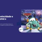 Banner promocional Race to Celebrate Cars 2026, com Mattel e Havan, celebrando os 20 anos do filme Carros da Disney e Pixar.