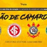 Promoção Visão de Camarote da Forla: assista ao seu time do coração no camarote do estádio. Participam Grêmio, Internacional, Corinthians e Palmeiras.