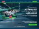 Banner da promoção Arrancada da Sorte da Rede Âncora, com logotipo da campanha em destaque sobre fundo de oficina mecânica com feixes de luz verdes e azuis, anunciando sorteio de moto zero km na compra de autopeças.